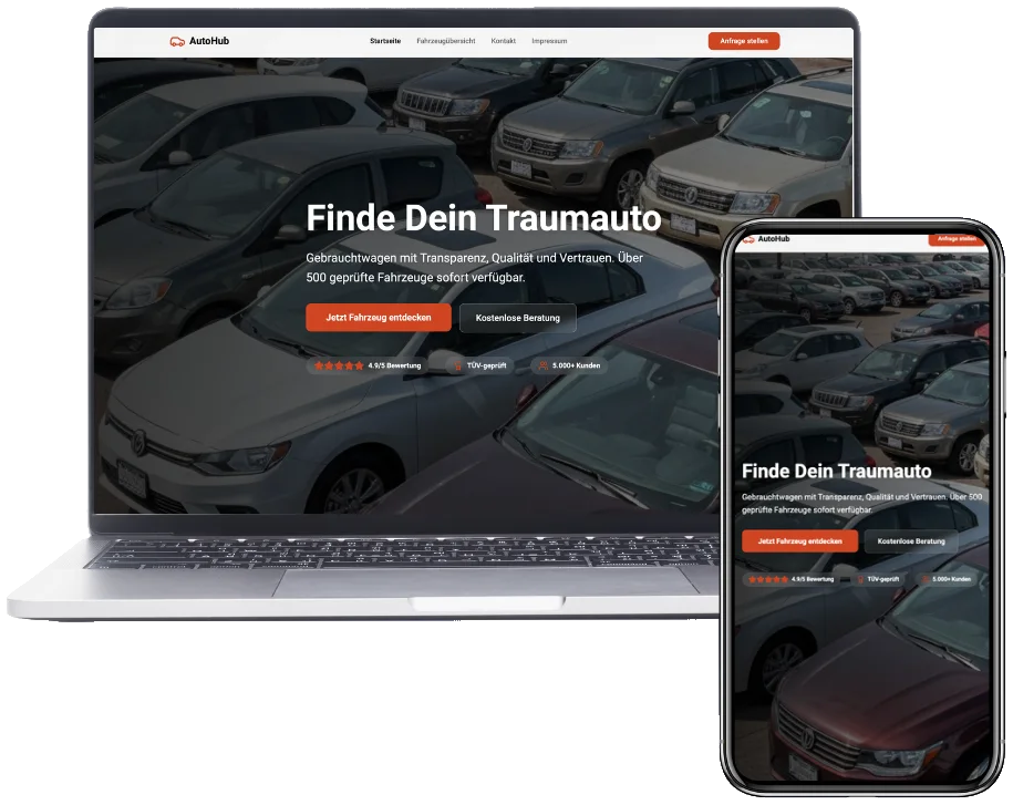 Website für AutoHub