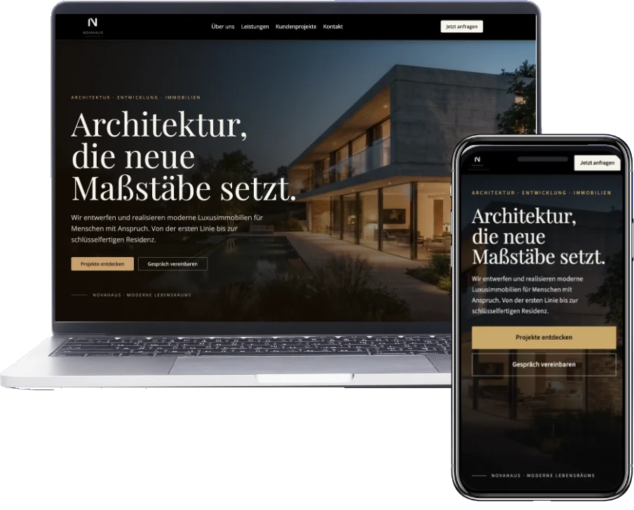 Website für Novahaus
